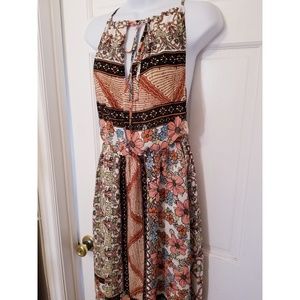 NWT! Print Boho Maxi Dress
